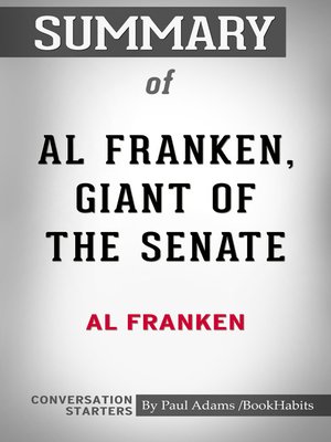 cover image of Summary of Al Franken, Giant of the Senate